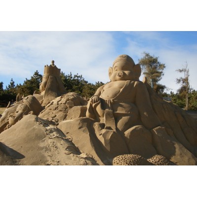 沙雕雕塑的制作工艺流程