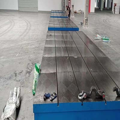 国晟机械支持定制大型铸铁平板三坐标检测平台钳工工作台
