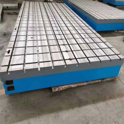 铸铁铆焊平板T型槽装配平台钳工工作台国晟机械支持定制