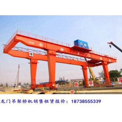 广西玉林龙门吊出租厂家50吨28米双主梁门式起重机
