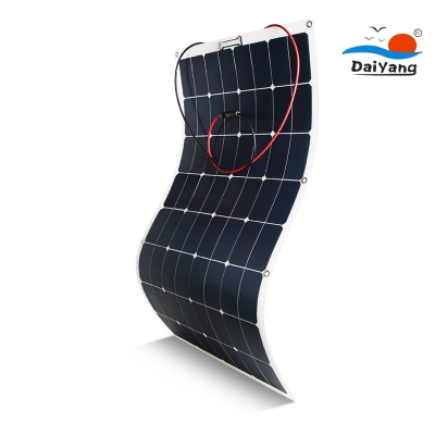 100W半柔性太阳能电池板