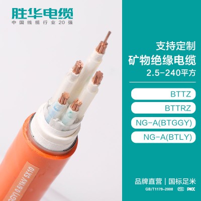 新乡胜华电缆NG-A/BTLY矿物绝缘电缆2.5-240平方